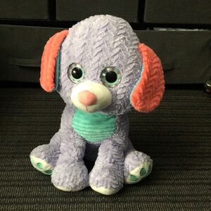 Cupcake Pastel Glitter Large Plush Dog